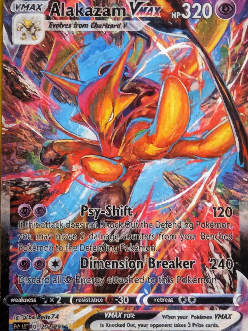 Custom Alakazam VMAX Full Art Card